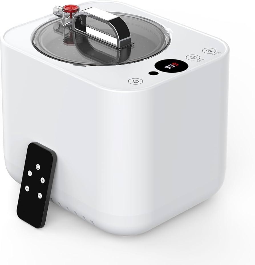 1200W Portable Steam Sauna Generator (3L Capacity) with 9 Adjustable Heat Levels and Remote Control