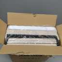 CUYOCA Storage Ottoman Bench Foldable Seat Footrest End of Bed Ottoman with Flipping Lid for Living Room, 75L, 30 inches Linen Fabric Beige