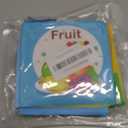 5PCS Baby Bath Books for Toddlers Learning The Names of Animals, Fruits, Vegetables, Transportation, Colorful Patterns, Non-Toxic, Waterproof, Soft Fabric, Preschool Toys for Baby Infant Toddler Kids