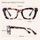CCVOO Stylish Reading Glasses for Women, Stylish Eyeglasses, Blue Light Readers, Cheaters