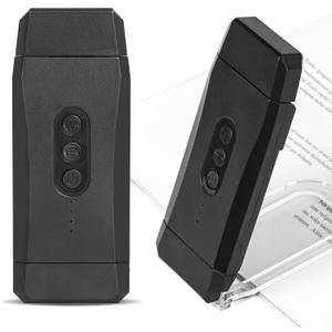 EGWASER USB Rechargeable Book Light for Reading in Bed, Portable Clipon LED Reading Light, 3 Amber Colors & 3 Brightness Dimmable for Eye Caring, Long Lasting,for Book Lovers, Kids (500mAh Black)