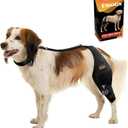 CHAMIN Adjustable Dog Knee Brace for Torn ACL Hind Leg, Support for Tear Ligament, Osteoarthritis, Rear Leg Limp, Recovery After Surgery,et(Left Leg,M)