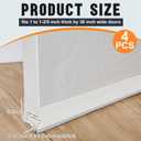 4 Pcs 36 Inch Door Storm Bottom Sweep for Seal, White