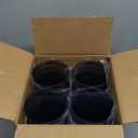 US Acrylic Cafe Plastic Reusable Tumblers (Set of 16) 20-ounce Water Cups in Grey | Value Set of Restaurant Style Drinking Glasses, Stackable, BPA-free, Made in the USA | Top-rack Dishwasher Safe (Gray)