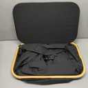 LONBET Laundry Basket with Lid, Made from Breathable Fabric | Aesthetic Clothes Hampers for Laundry with Side Handles & Sturdy Bamboo Frame (40 Gallons - Double, Black)