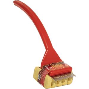Grill Rescue BBQ Replaceable Scraper Cleaning Head, Bristle Free Grill Brush- Durable and Unique Scraper Tools for Cast Iron or Stainless-Steel Grates (Grill Grate Brush with Scraper)