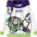 Disney Marvel Spiderman Star Wars Toy Story Boy Girl Hoodies Pullover Sweatshirts Lightweight Zip Up Hooded Toddler Kid 2-12Y (5-6 Years, Buzz Lightyear-White)