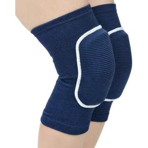 MINILUJIA Soft Breathable Knee Pads for Kid Elastic Nonslip Sponge Sleeves Flexible Children Knee Support Protector Sleeves Cover One Pair (Small, Blue)
