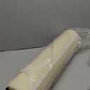 ForPro Full Round Bolster Pillow, Crme, Oil and Stain-Resistant, for Massage and Yoga, 6 R x 26 L