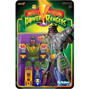 Super7 Mighty Morphin Power Rangers Dragonzord (Battle Mode) - 6" Power Rangers Action Figure with Accessory Classic TV Show Collectibles and Retro Toys