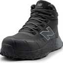New Balance Men's Composite Toe Cremorne Fresh Foam Work Shoes (B8.5 Wide, Black/Grey)