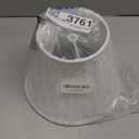 Small Lamp Shade, White Pleated Bell Shade for Table Lamps, 6" Top x 10" Bottom x 7" High, Small White Lamp Shades for Floor Lamps, Pendant Lamps (Spider Fitter), Fabric Lampshade Replacement