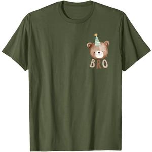Bro Bear 1st Birthday Beary First Birthday Matching Family T-Shirt, S
