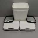 2 Pack 2.7 Gal Bathroom Trash Can with Lid, Automatic Trash Can Small Smart Garbage Can Touchless, Slim Motion Sensor Waterproof Plastic Trash Bins for Bedroom Office Kitchen Toilet (White)