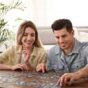 Rocorose Jigsaw Puzzle for Adults, 1000 Pieces Fairyland Mushroom House Puzzle Colorful Fairy Cottage Puzzle Challenging Family Perfect for Game Nights Party Butterfly Flower Decoration