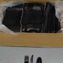 1,000 Plastic Disposable Cutlery Bulk Variety Pack Black Medium Weight Includes 334 forks, 333 knives, 333 soup spoons, Disposable Silverware Plastic Cutlery