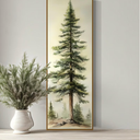 InSimSea Gold Bamboo Framed Wall Art,Chinoiserie Botanical Prints,20x40In