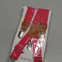 Pet Soft Dog Suspenders 2 Pieces Female Dog Diaper Suspenders for Dogs Diaper Keeper Suspender for Dogs Skirt, Dress, Diapers (Black & Pink, M/L)