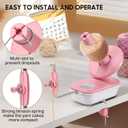 Electric Yarn Winder, 2026 Upgrade High-Speed Automatic Yarn Ball Winder with 3 Adjustable Gears, 4-10oz Large Capacity Yarn Spinner for Knitting & Crocheting, Pink Gift for Craft Lovers