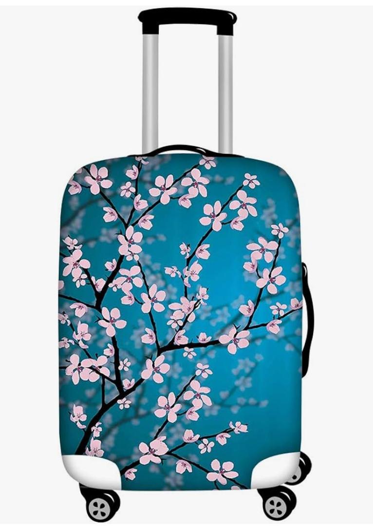 Cherry Blossom Luggage Cover Spandex Cover for 26-29 Inch Travel Suitcase