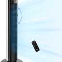 LEVOIT Classic 42-inch Tower Fan for Home, 1472 CFM Powerful Fan, 22dB Quiet as You Sleep, 90 L&R Oscillation, 60 U&D Airflow, 12H Timer, 5-Speed and 4 Modes with Temperature Sensor, Remote Control