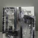 Outdoor Wall Light Fixtures, Exterior Waterproof Lanterns, Porch Sconces Wall Mounted Lighting with E26 Sockets & Glass Shades, Modern Matte Black Wall Lamps for Patio Front Door Entryway, 2-Pack (12.8inch, Black)