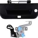 HYILUN0104 Soomth Black Painted Tailgate Handle Latch Compatible with Nissan Titan 2017-2024
