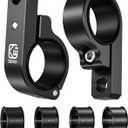 2 PCS Light Bar Mounts, Aluminium Alloy LED Light Mounting Brackets, Sturdy Roll Bar Clamps for Motorcycle ATV UTV Truck, Fit for 0.875" / 1" / 1.125" / 1.26" / 1.375" Handlebar Roll Cages
