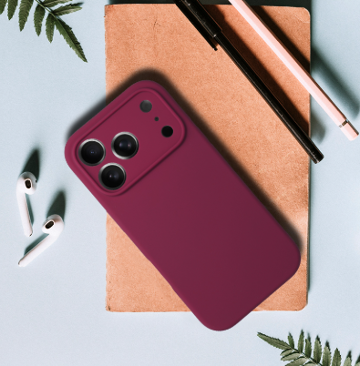 Silicone Lite Case for Iphone 17 Pro Burgundy 