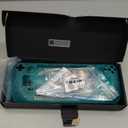 EXtremeRate Clear Emerald Green Custom Faceplate Back Plate for Steam Deck LCD, Handheld Console Replacement Housing Case, DIY Full Set Shell with Buttons for Steam Deck Console - Console NOT Included