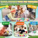 4PC Color Sorting Sensory Toys for Toddler, Travel Toys Roadtrip Activities for Kid 3-5 Fine Motor Autism Autistic Fidget for Classroom Calm Down Toy for Kid 2 3 4 Year Old Boy Girl Dementia Gift