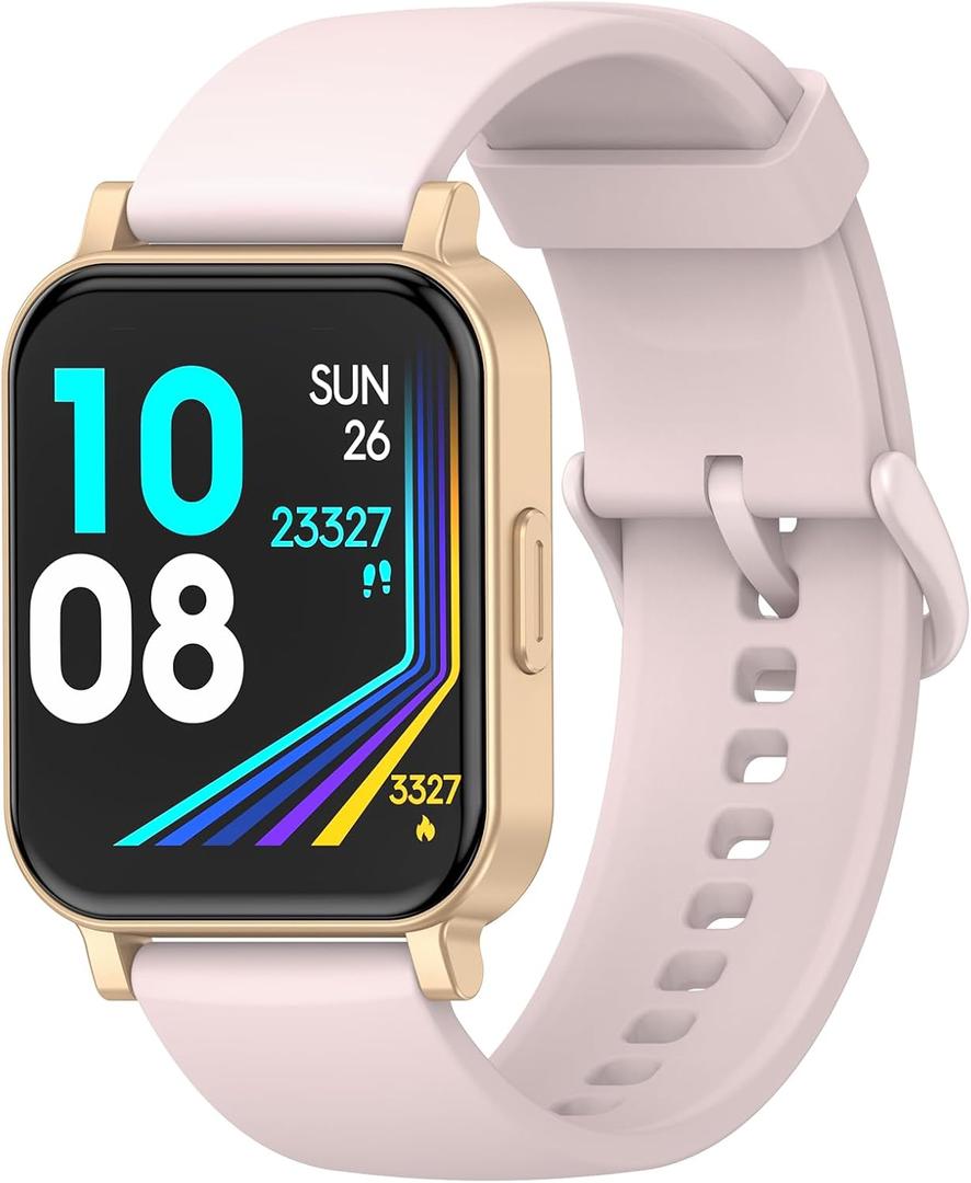 POIUZET Fitness Tracker, Fitness Watch with Blood Oxygen, Heart Rate Monitor, Steps Calories Counter, Sleep Monitor, Pedometer IP68 Waterproof, Smart Watch for Android iPhones