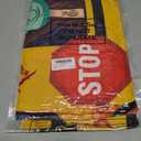 Peryiter 5.5 Ft Halloween Ghost Bus Theme Boo Party Spooky Bus Washable Fabric Polyester Rectangular Tablecloth Protector for Halloween Party Decoration