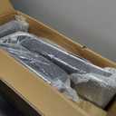 LANDSUN Executive Mid-Back Home Office Swivel Desk Chair with Armrests and Wheels - Faux Leather Soft Padded Seat Upholstered Ergonomic Computer Chair - Black