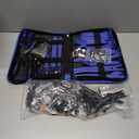 GOOACC 238Pcs Trim Removal Tool, Auto Push Pin Bumper Retainer Clip Set Fastener Terminal Remover Tool Adhesive Cable Clips Pry Kit Car Panel Radio Removal Auto Clip Pliers (120Pcs Clips + 118 Remover Blue)