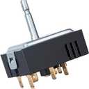 DG44 01006A Range Surface Element Control Switch, Dual Burner Infinite Switch Replacement for Samsung Oven Stove, Compatible with PER001-02D, PS8764900, AP5800762