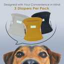 Wegreeco Washable Male Dog Belly Wrap - Pack of 3 - (Gold,Black,Grey,XX-Large)