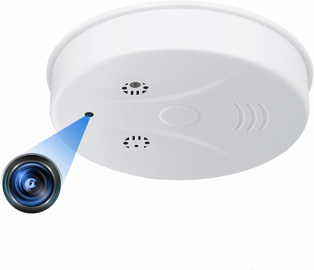 Security Hidden Camera Smoke Detector Spy WiFi Camera HD 1080P Small Cameras with Motion Detection and Night Vision, Wireless Indoor Cam for Home
