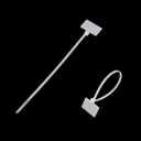 Oedema 100 Pcs 3mm x 165mm Cable Label Marker Tags 6.5 Inch Length Writable Self-Locking Wire Labels Zip Ties for Indoor Outdoor Use, White