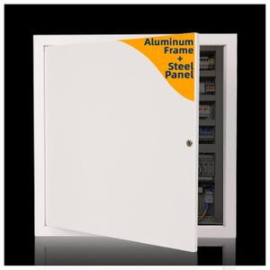 20x20 Access Panel for Drywall Metal Attic Door Plumbing Access Panel to Cover 20 x 20 Inch Wall Hole, Thicken 1mm Metal, Wall Hole Cover Overall Size 21 1/2" x 21 1/2", White