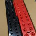 6PCS Socket Organizer Tray Set, Red SAE & Black Metric Socket Storage Trays, 1/4-Inch, 3/8-Inch & 1/2-Inch Drive Deep and Shallow Socket Holders for Toolboxes