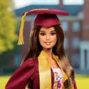 Barbie Signature Graduation Wishes Fashion Doll with Burgundy Robe & Tassel Cap, Collectible Toy in Giftable Packaging