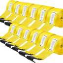 4 inch Straps for Flatbed Trailer Truck Strap 4 x 30 Ft 12 Pack
Semi Truck Winch Strap Heavy Duty Flatbed Tie Down Strap Box Truck Cargo Load Tie-Downs Yellow
