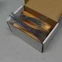 Label Tags with Wire Attached - 4 3/4" x 2 3/8" Box of 100 Blank Manila Tags with Reinforced Hole and Metal Wire Ties, Labels with Wire