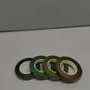 KUUQA 4 Rolls 1/2" Wide Floral Tapes for Bouquet Stem Wrapping and Floral Crafts,Wedding Bouquet,Dark Green,Light Green,Grass Green,Dark Brown (Mix Color)