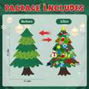 DIY Felt Christmas Tree with 32 Pcs Ornaments, 3.2Ft Felt Xmas Tree for Montessori Indoor Christmas Door Wall Windows Hanging Party Supplies New Year Decorations