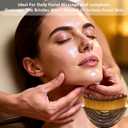 Lymphatic Contour Face Brush Lymphatic Drainage Massager for Face, Chin & Jawline Sculpting, Anti-Puffiness Dry Brushing Tool with Ergonomic Design & Soft Bristles for All Skin Types