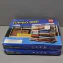 40 Gallon Heavy Duty Jumbo Storage Bags with Handle – 24" x 34" Resealable Zipper Top, Oversized Storage Solution for Clothes, Food, Pillow, Bedding, Household, BPA-Free, Pack of 10, 6 Mil Thick