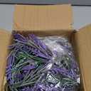 HUZIYAHAN Spring Summer Lavender Garland, 6Ft Purple Lavender Artificial Garland, All Year Lavender Garlands for Farmhouse Wedding Mantle Arch Porch Stair Table Indoor Door Home Decor (1)