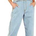  Womens Classic Adjustable Straps Pockets Denim Bib Overalls Jeans Pants
 8
